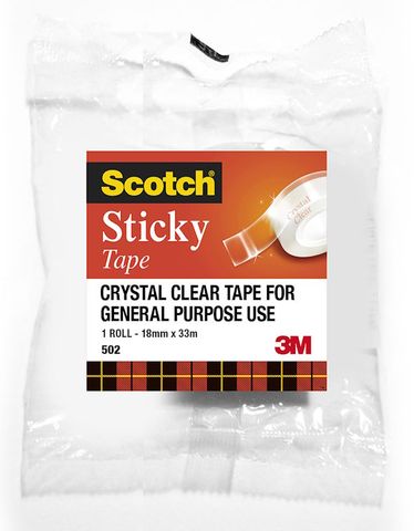 Tape Scotch 502 clear 18mm x 33m