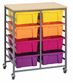 Double Tote Tray Trolley