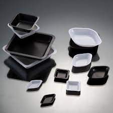 Weighing tray 140x140mm white PS