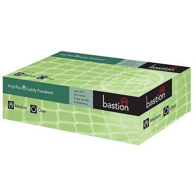 Gloves Vinyl powdered clear Small [WSL]