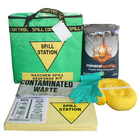 Chemical spill kit in nylon bag max.20lt