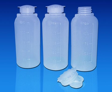 Bottle PE 50ml w/seal & cap graduated