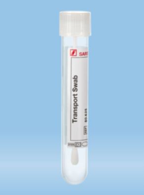 Transport swab plastic stem 17x101mm