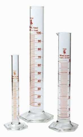 Measuring cylinder glass 50ml amber gr.