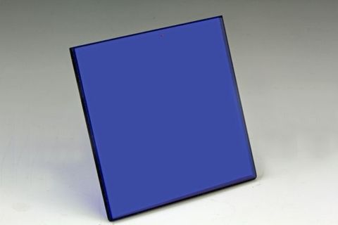 Colour filter plate Blue 50x50mm