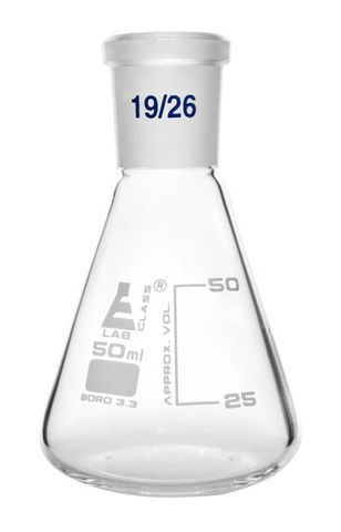 Flask conical (Erlenmeyer) 50ml 19/26