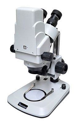 Microscope stereo zoom digital LED 5MP