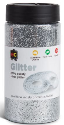 Glitter Jar Silver