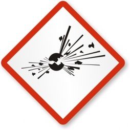Labels "Explosive" 50x50mm GHS (50)