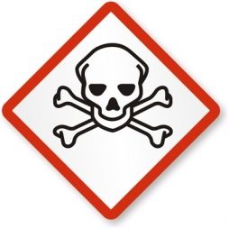Labels "Acute Toxicity" 50x50mm GHS (50)