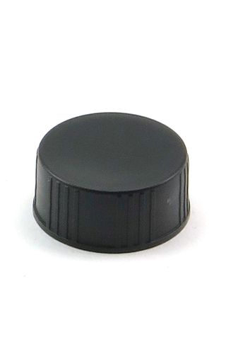 Cap black 24mm ABS wadded