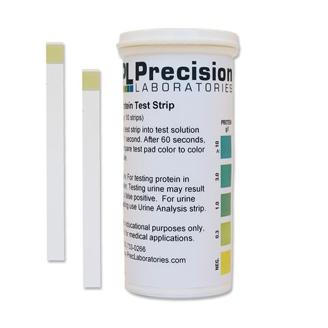 Protein test strips (0.3/1/3/10 g/L)