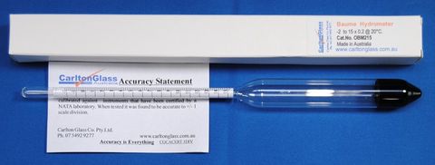 Hydrometer Baume -2-10 x 0.1