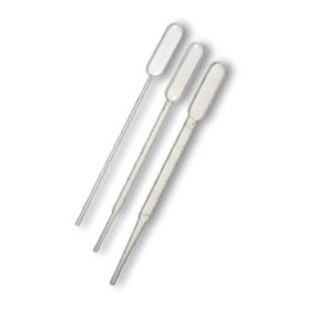 Pasteur pipette plastic 3ml with bulb