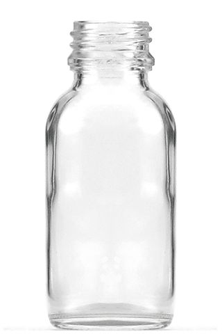 Bottle glass clear 50ml w/o cap *bulk*