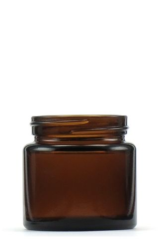 Jar pomade amber glass 65ml w/o lid