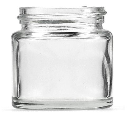 Jar pomade clear glass 65ml w/o lid (PK)