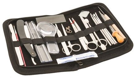 Dissecting instruments in wallet 20 pcs