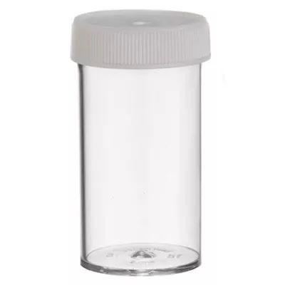 Vials styrene screw cap 72x37mm Clear