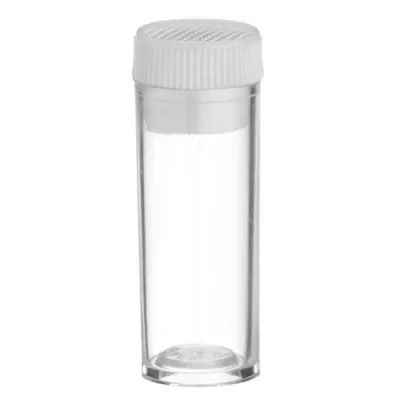 Vials styrene push in cap 46x17mm Clear