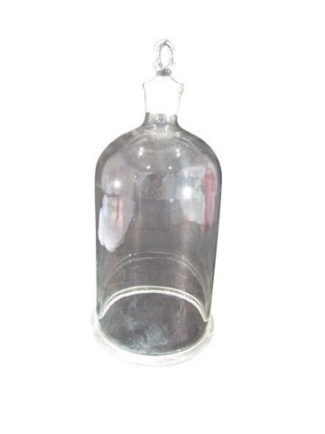 Bell jar glass w/stopper 200x150mm HxD