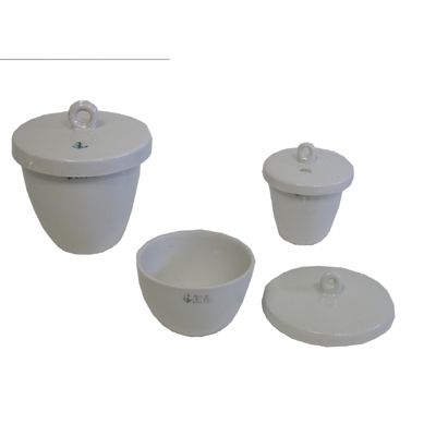Crucible porcelain medium 10ml w/lid