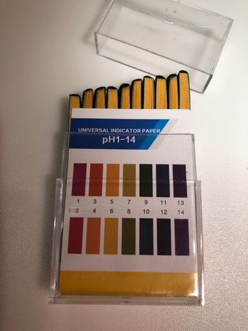 Indicator paper strips pH 1-14