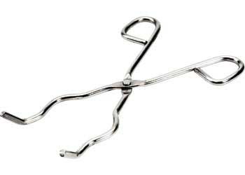 Tongs crucible S/S with bow 200mm