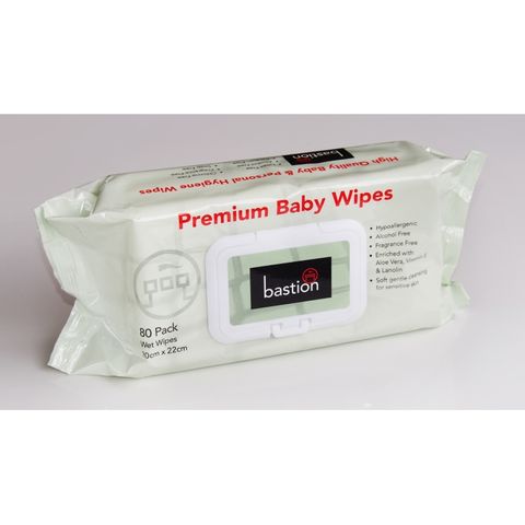 Baby wipes Premium 20x22cm (Pk:80