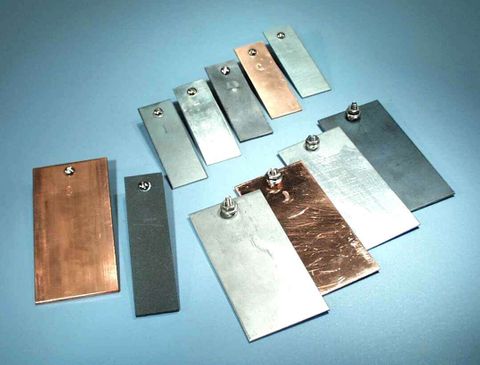 Plate electrode Iron 100x50x1.5mm