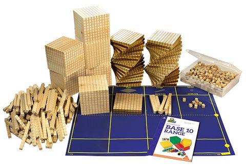 Base 10 class set plain wood