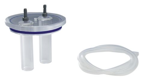 Lid for Voltameter with tubing