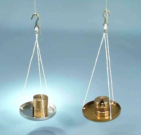 Scale pan brass w/chain & hook 75mm dia