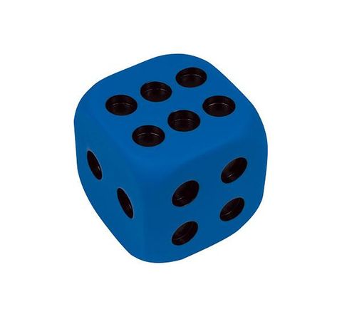 Dice 6 Face 90mm PVC - 4 Colours