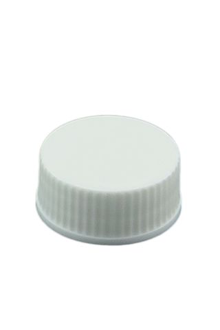 Cap white PP 24mm plain