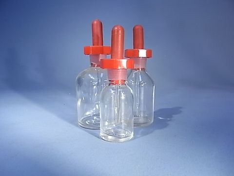 Bottle dropping clear polystopper 30ml