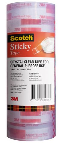 Tape Scotch 502 clear 18mm x 33m (B)