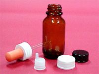 Bottle glass amber 50ml with dropper