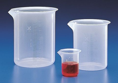 Beaker squat PP 100ml moulded grad