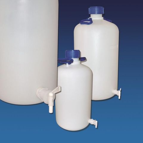 Bottle aspirator HDPE 5lt c/w cap & tap