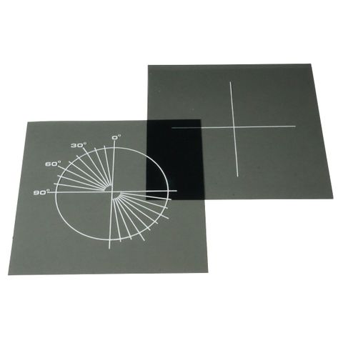 Filter pair polarising w/circular scale