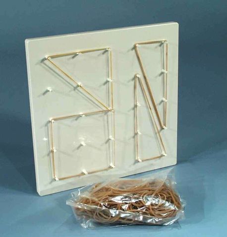 Geoboard student plastic c/w rubber band