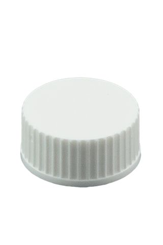 Cap white 20mm plain