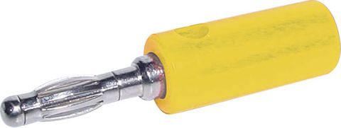 Banana plugs yellow 4mm stackable screw