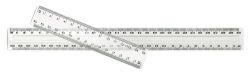 Rulers Sovereign clear plastic 30cm