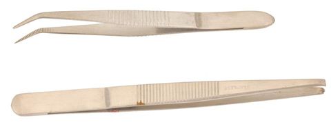 Forceps curved 110mm