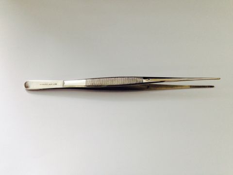 Forceps microscopic fine straight 130mm