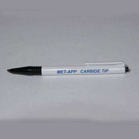 Scriber with carbide tip retractable
