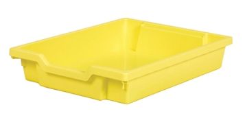 Tray storage shallow Yellow 75mm