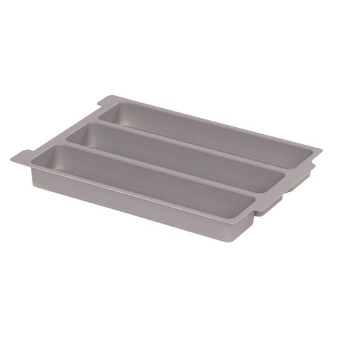 Gratnells plastic tray insert 3 section